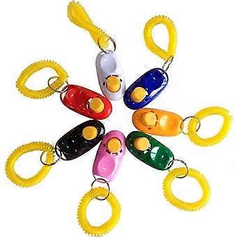 Hondentraining met polsbandjes, kleurrijke en praktische set van eenvoudige, handige en effectieve trainingshulpmiddelen voor puppy's of katten (7 stuks, rood+zwart+roze+groen)