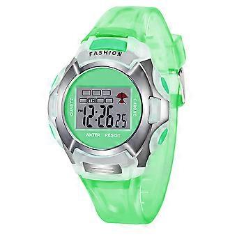Electronic Watch for Kids Green Waterproof Night Luminous Sports