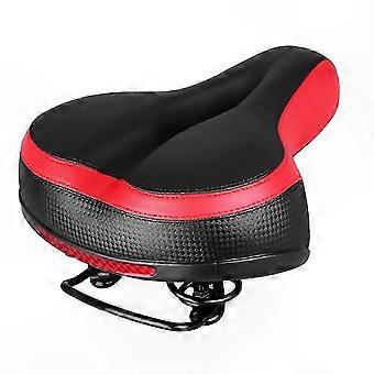 Schokabsorberend rood fietszadel met veerophanging