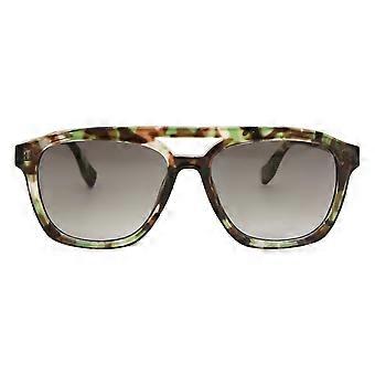 Converse SCO295 GREE Volledig Rand Gestreept Groen Bruin Zwart Unisex Pilot Zonnebril UV2 Origineel