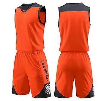 2026 High Quality Kids Men Basketball Training Jersey Set Blank College Tracksuits Breathable Basketball Jerseys Uniforms Custom