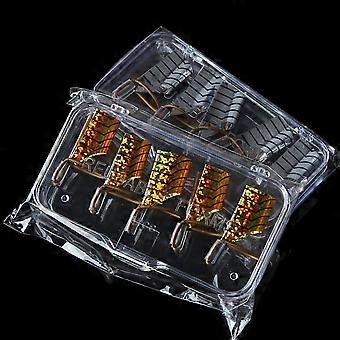Nail Art Forms Aluminum Nail Mold Tips for 4 Boxes 10Pcs Reusable Sets