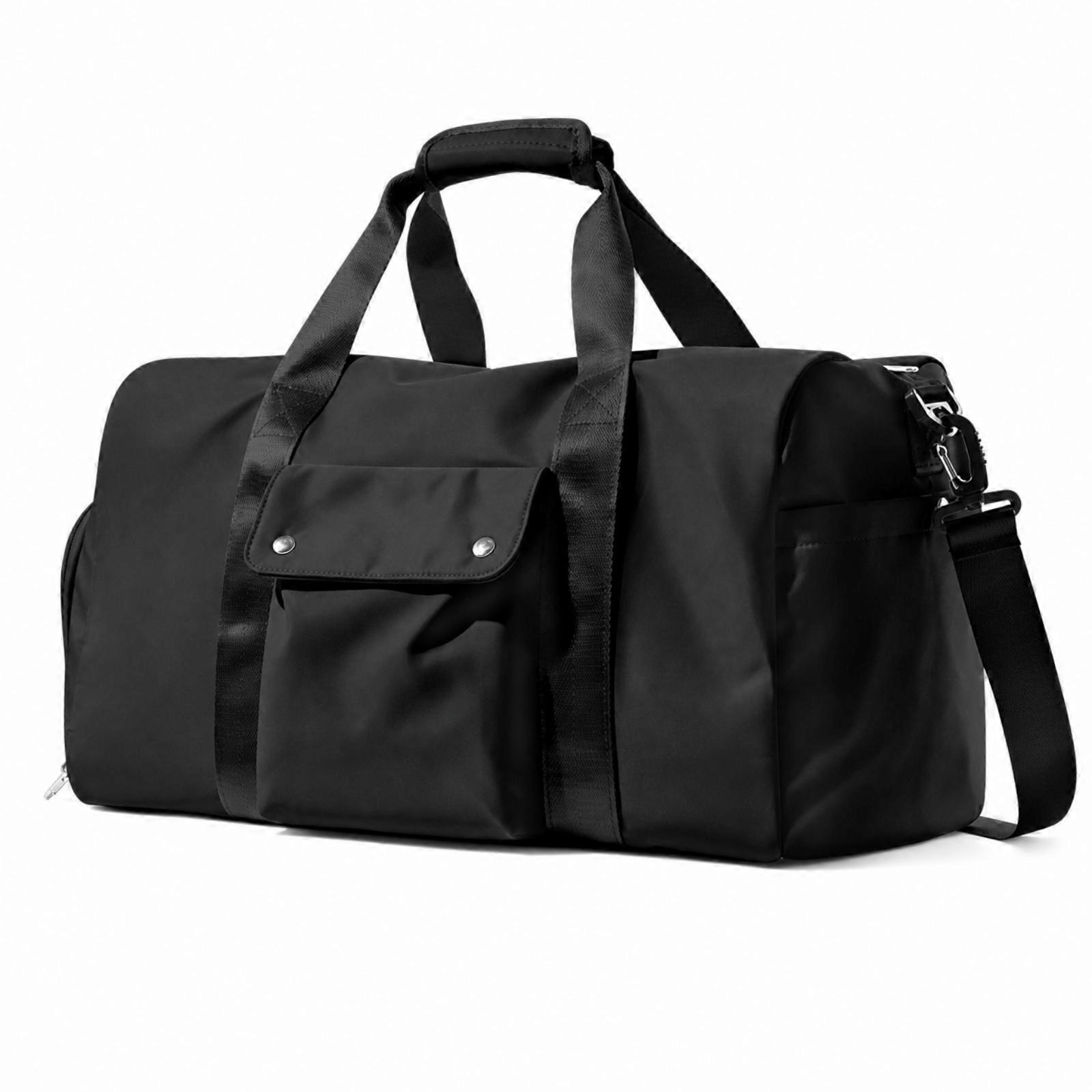 Travel Duffel Bag with Shoulder Strap | Multiple Interior Storage Pockets, Soft