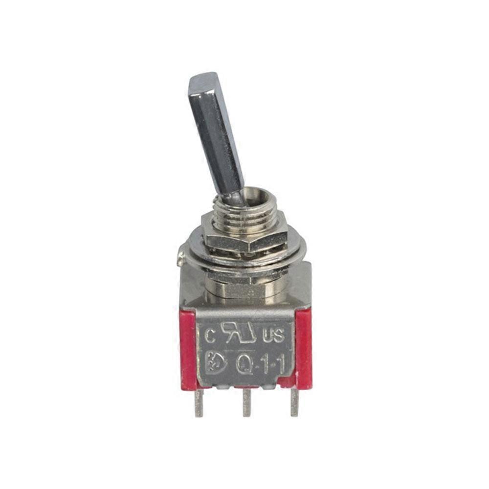 DPDT Flattened Actuator Mini Switch Type toggle Mounting Method Behind Panel