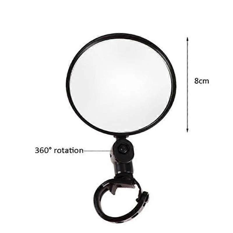 Adjustable Elliptical Bicycle Rearview Mirror