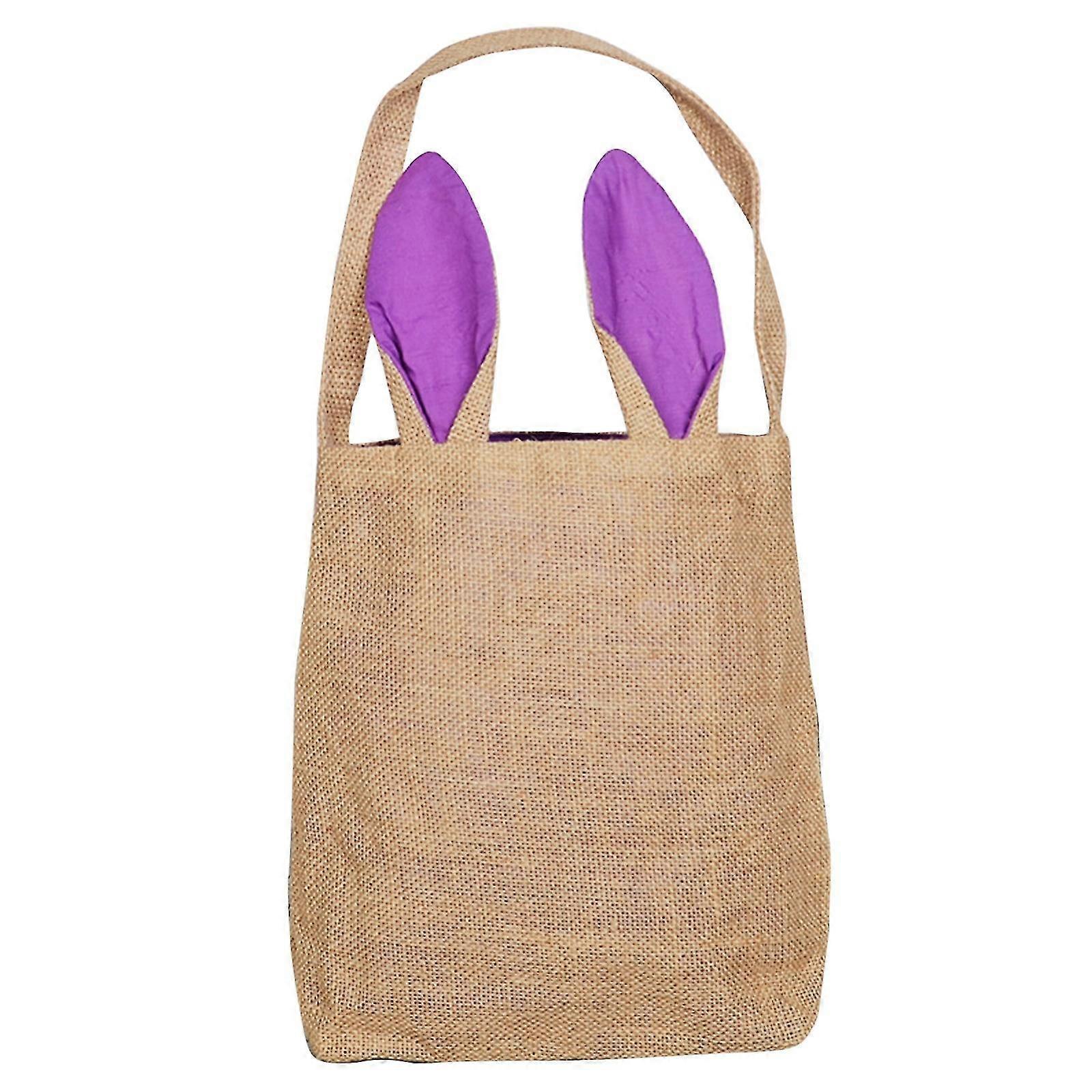 Rabbit-Print Canvas Easter Basket