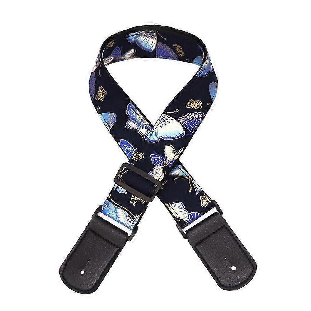 Cherry Blossom Butterfly Embroidered Strap