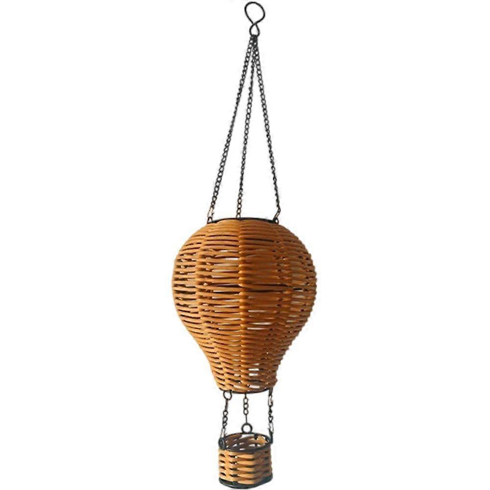 Rattan Solar Balloon Lantern