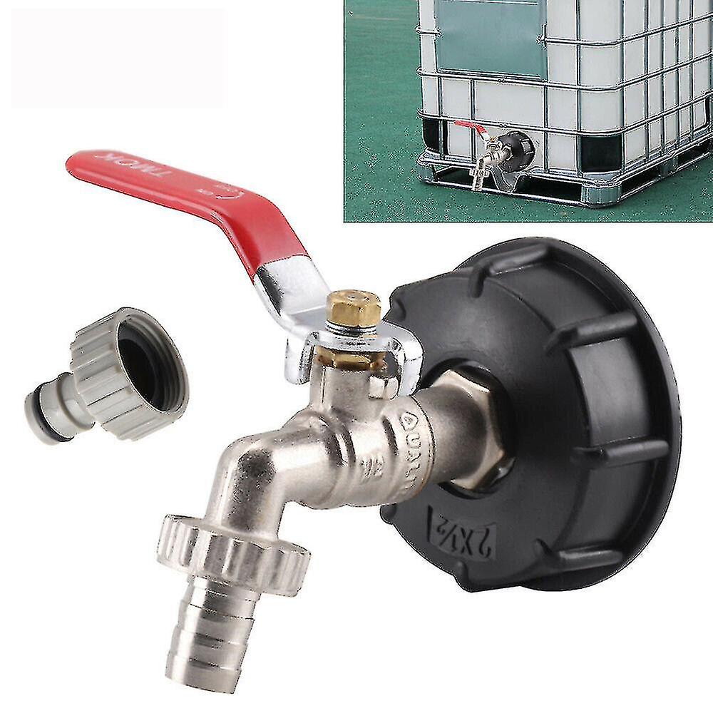 Starlight-water Collection Tank Faucet,1000l Ibc Adapter Ibc Tank Adapter S60x6 Tank Adapter For Brass Garden Faucet