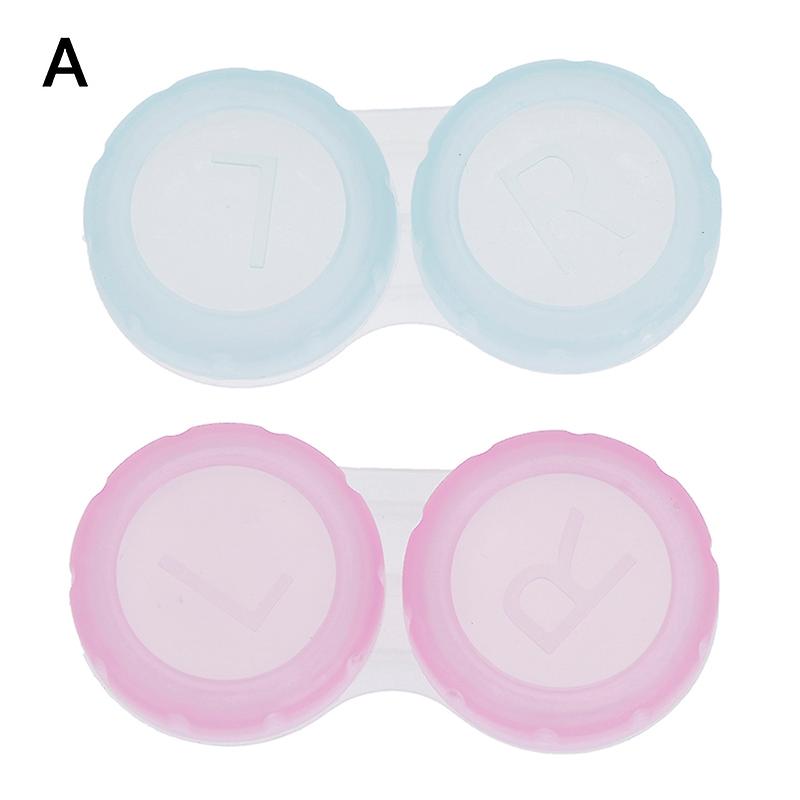 2/10pcs Lens Box Plastic Soaking Portable Travel Contact Storage Case Holder