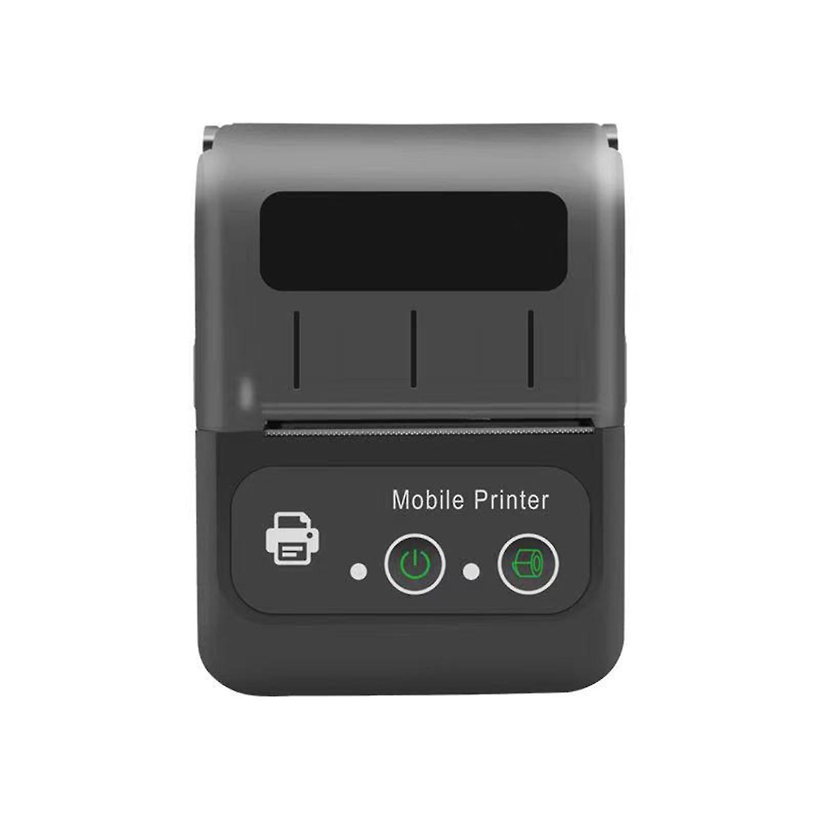 Schwarz 58mm Kleine Ticket Portable Thermal Label Drucker Bt-Drucker kompatibel mit Android Ios Takeout Quittung Checkout Ticket Label Maker Machine