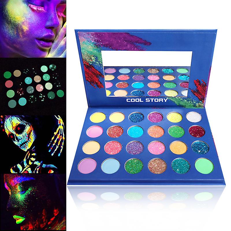 Eye Shadow Luminous Eye Shadow Pearlescent Fluorescence 24 Colors