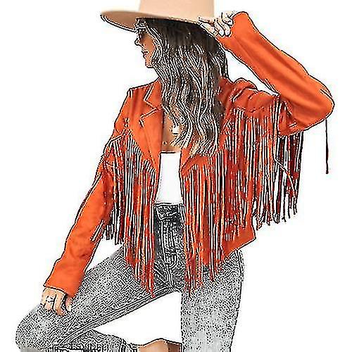 Women's Solid Color Fringe Jacket