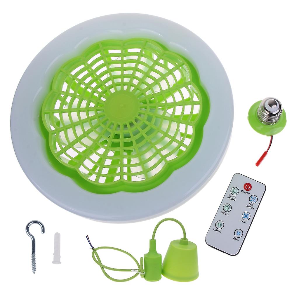 30W Ceiling Fan with Lighting Lamp E27 Converter Base with Remote Control