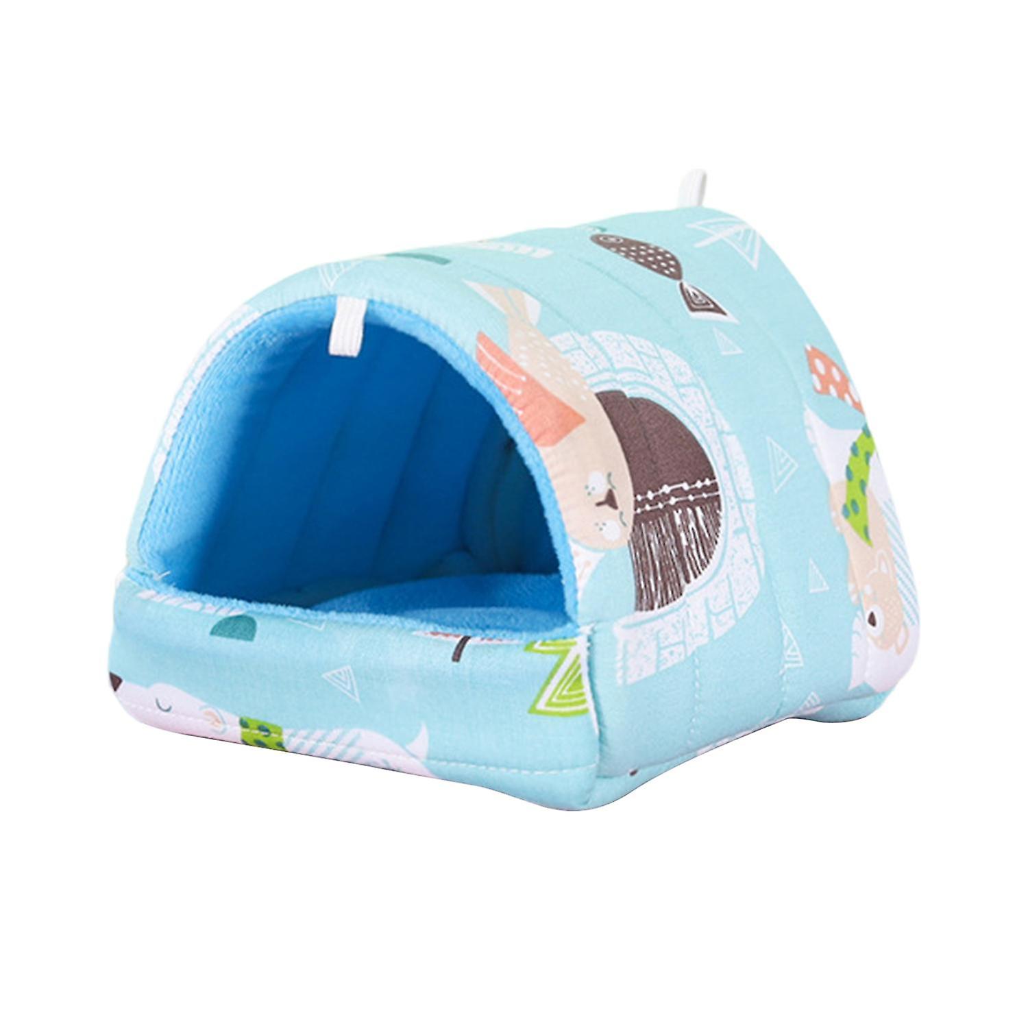 Hamster Bed Lovely Print Plush Lining Cage Accessories Squirrel Hammock Small Animal Hanging Nest fo