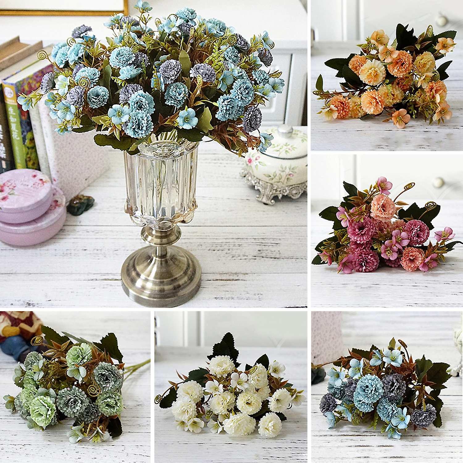 1 Bunch Artificial Pot Plants Elegant Simulation Cloth Artificial Carnation Decor for Living Room