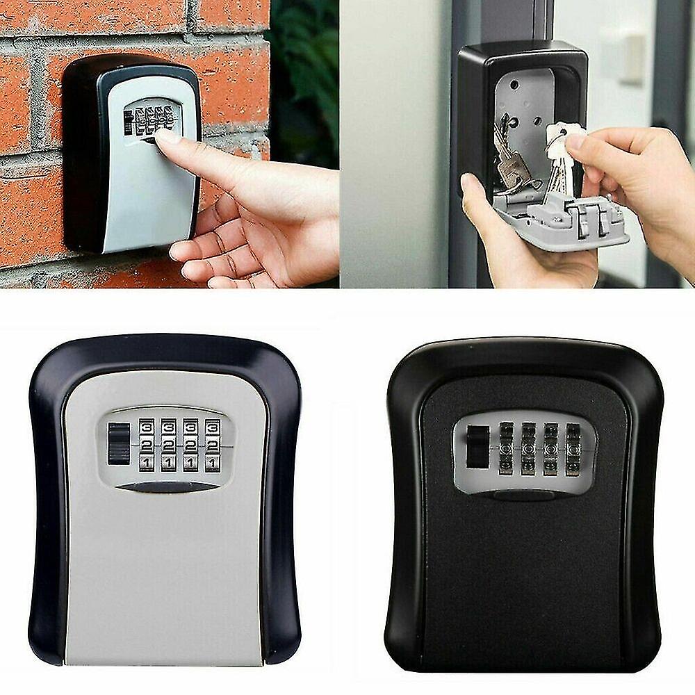 Key Safe Box 4 Digit Wall Mounted Outdoor High Security Code Lock-storage Set