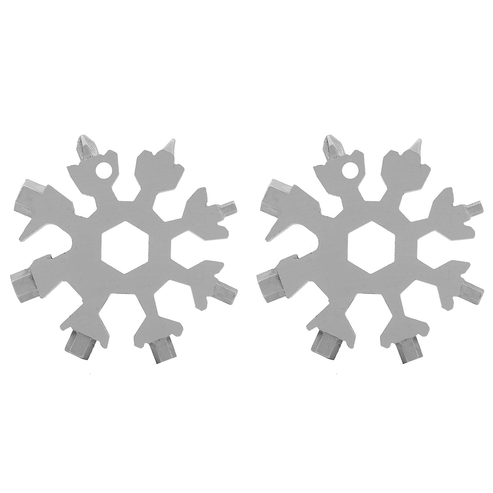 Snowflake-shaped multi-functional screwdriver 18-in-1, portable