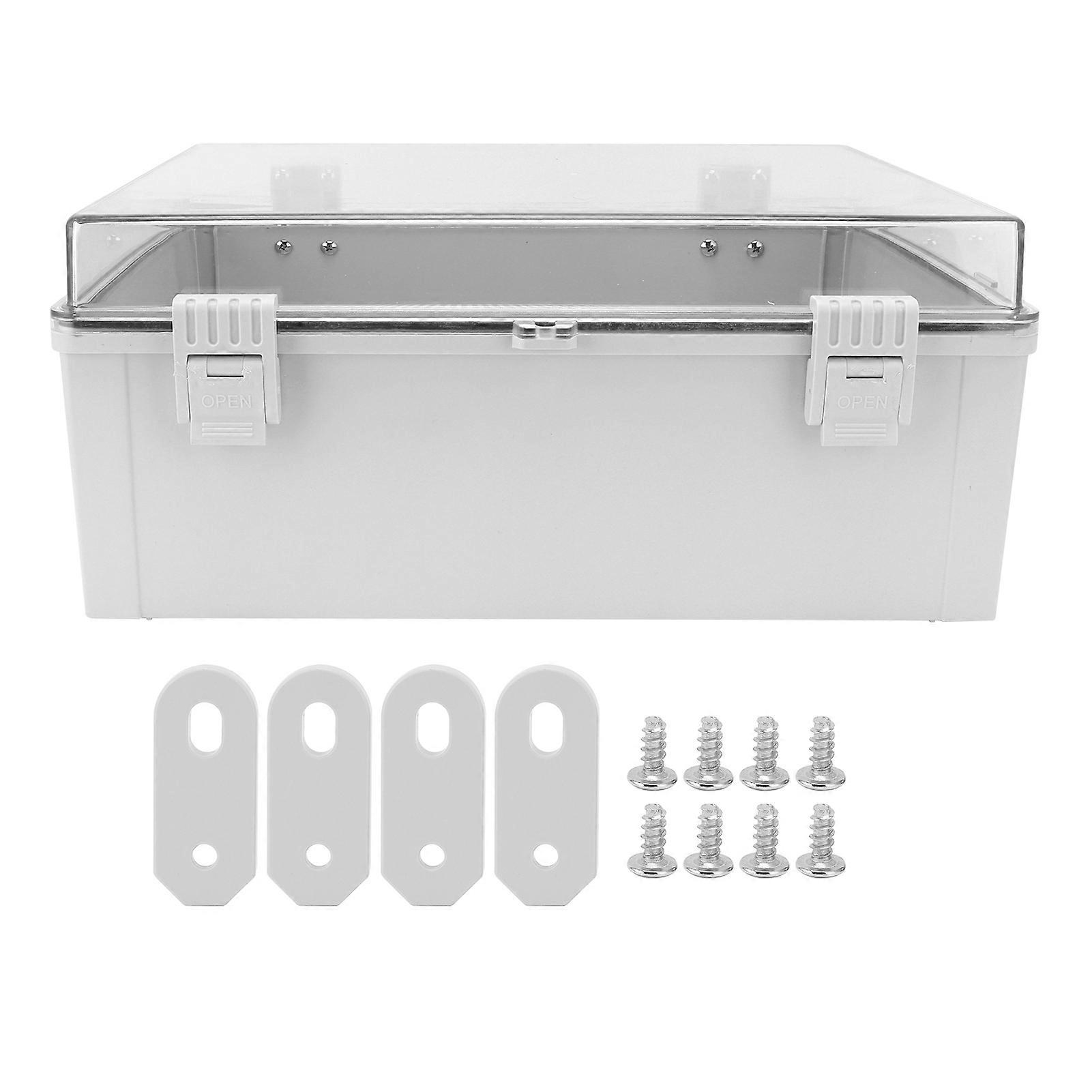 Ouitble Electric Junction Box Electric Junction Box Enclosure Case, Transparent Plastic, Waterproof IP66 IP65 with Buckle