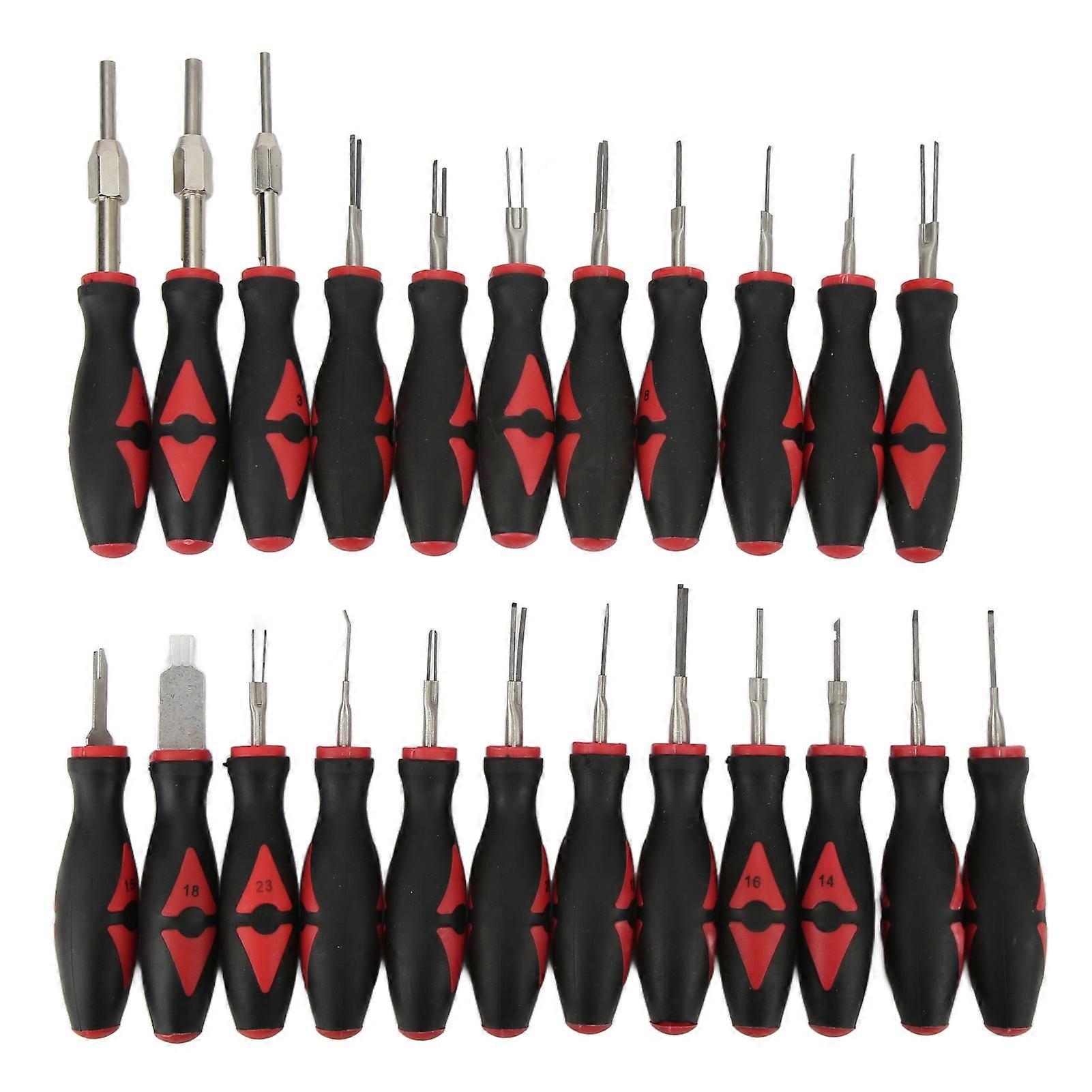 23PCS Terminal Release Kit Chrome Finish Rust Proof Comfortable Grasp Portable Replacement For Benz