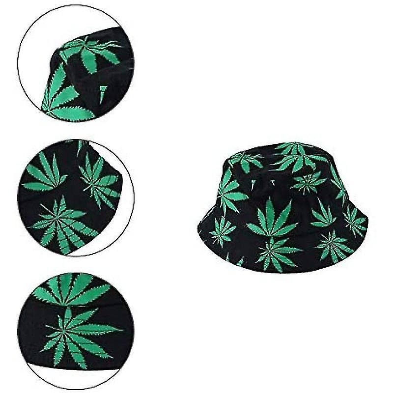 Unisex Sun Hat Bucket Hat Hemp Pattern Hat Head Circumference 58cm