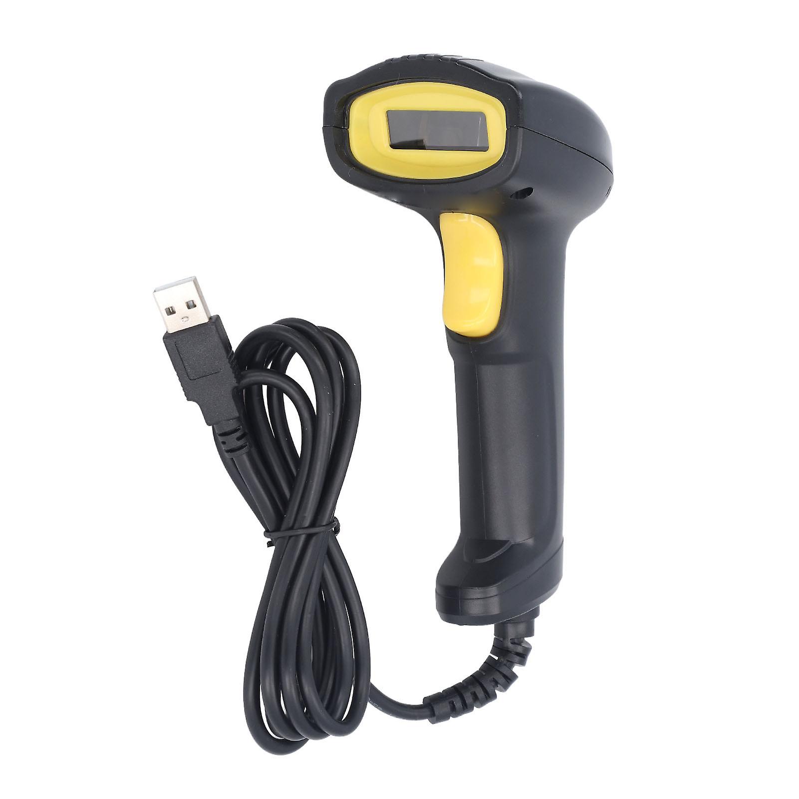 USB Wired Barcode Scanner 1D Barcode Scanning Gun Handheld Barcode Reader for Store Supermarket Warehouse