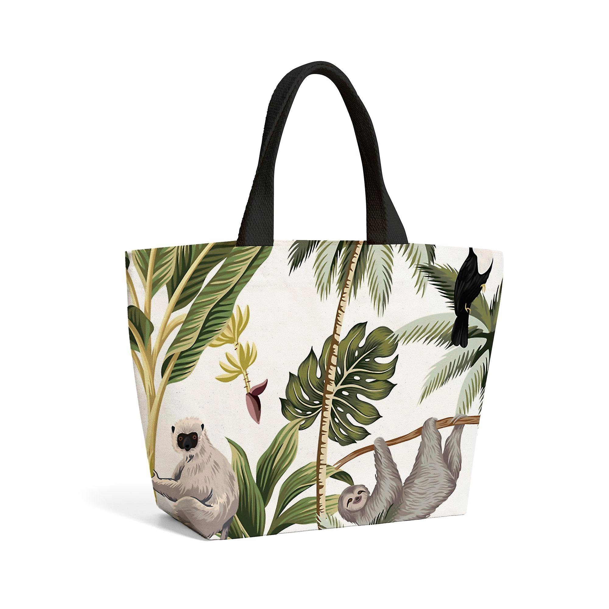 Tropical Sloths Beach Shopper Tote Bag