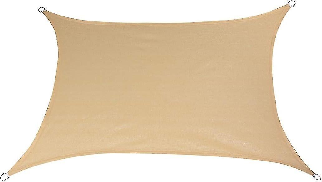 Rectangular shade sail, 3x5m, waterproof, anti-UV, waterproof and breathable, sand