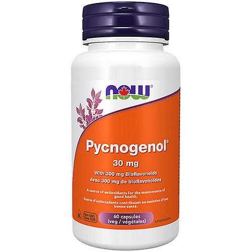 Pycnogenol with Bioflavonoids,30mg,60 VegCaps by Now (Pack of 3)