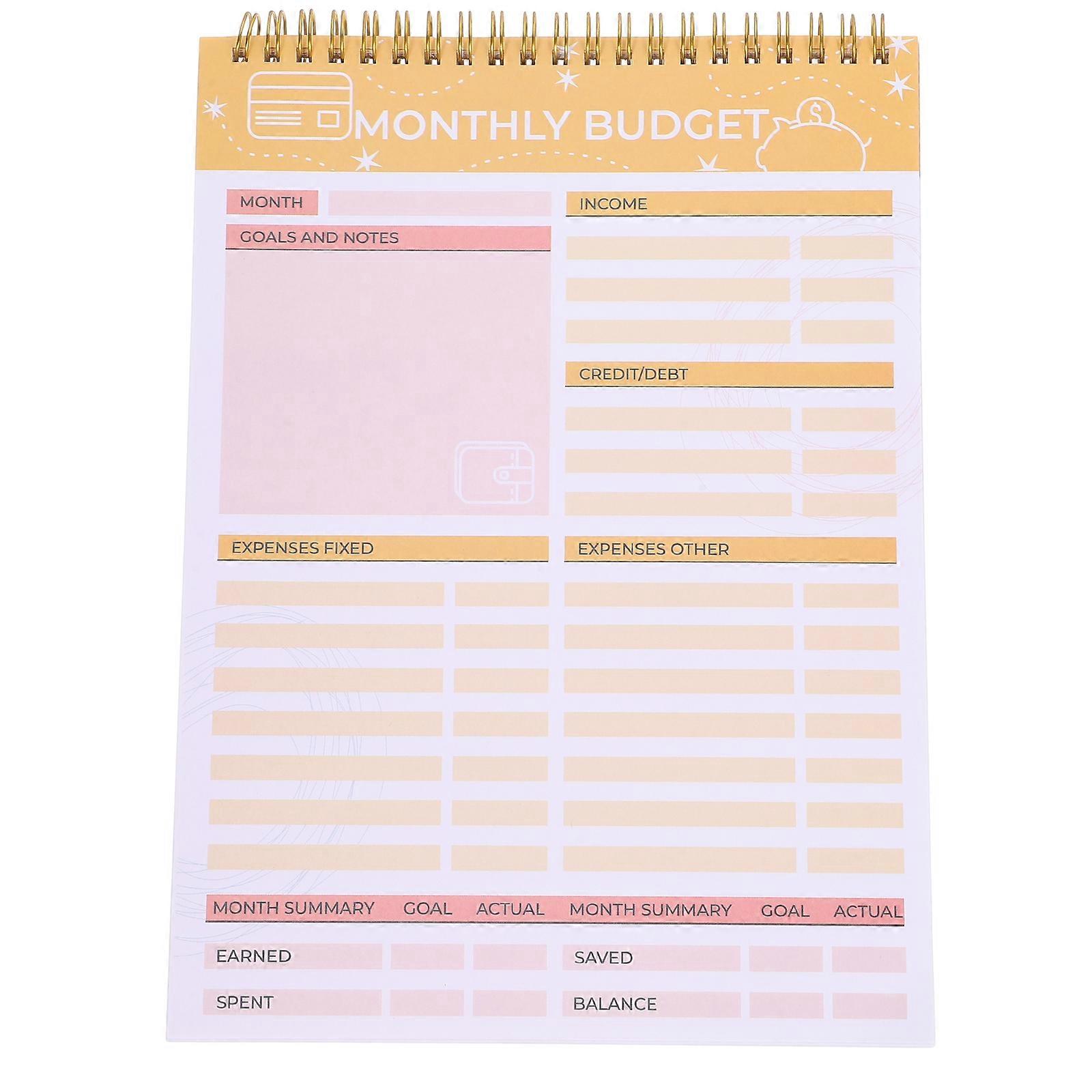 1 Book of Menu Notebook Weekly Tearable Notebook Household Menu Notebook For Home