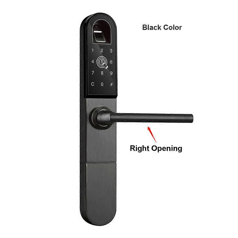 Bluetooth Wifi Aluminium Sliding Door Biometric Fingerprint Door Lock With Ttlock App Password Rfid Card Unlocking