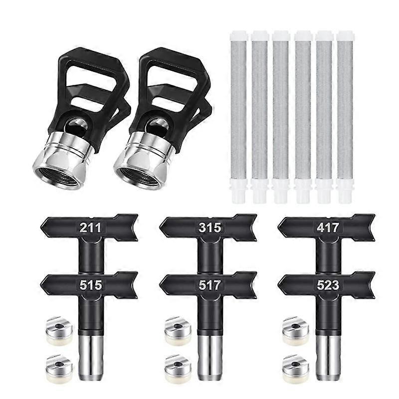 14Pcs Tips, Reversible Airless Paint Sprayer Tips with Airless Nozzles Tip for Airless Spraying Pai