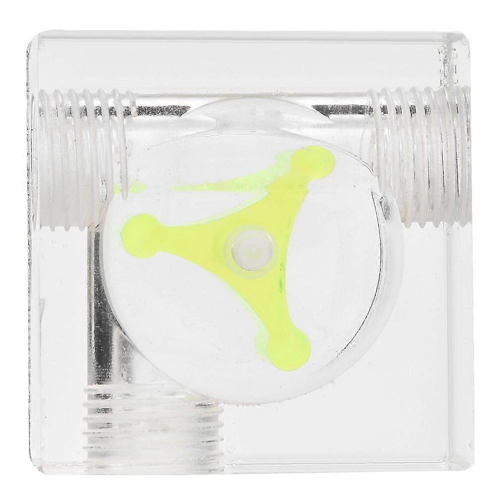 3 Impeller Flow Meter Indicator for PC Water Cooling System G1/4 Thread Quadrate 3 Ways