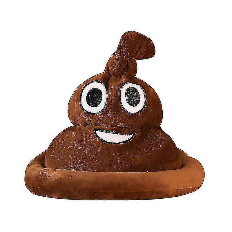 Novelty Brown Emoticon Poop Hat 1pc per order 25*30cm