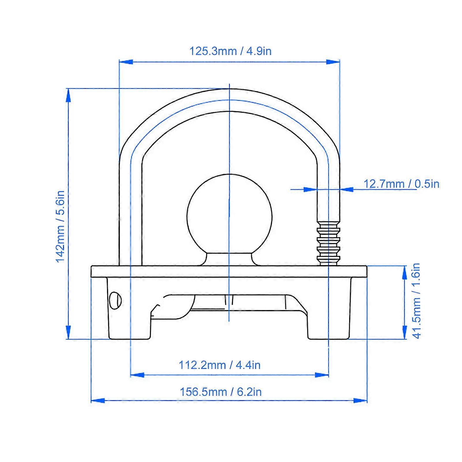 Universal Trailer Lock Hitch Coupler Anti Theft Locking Adjustable Height with 2 Keys
