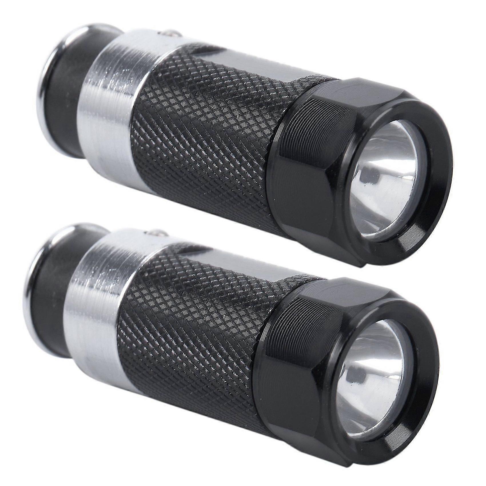 2pcs Mini linternas LED encendedor de cigarrillos del coche linterna recargable led