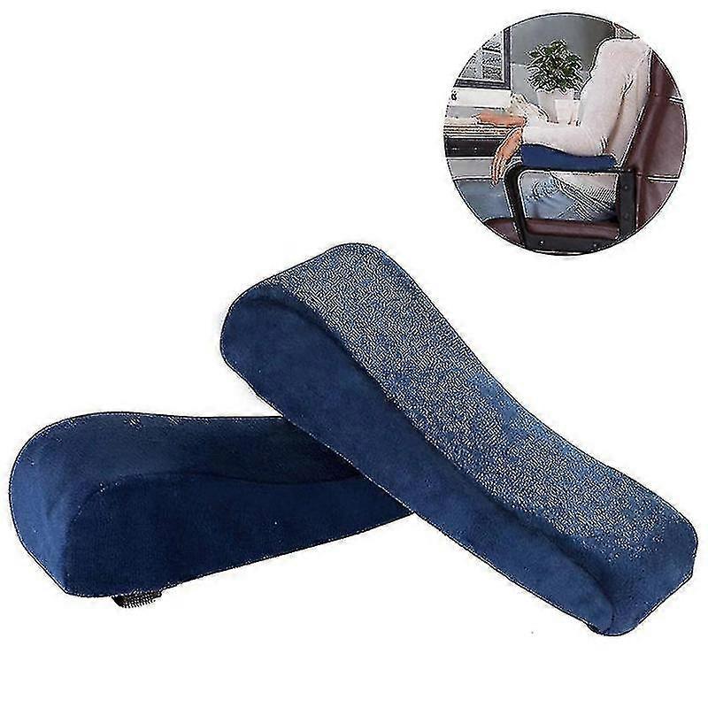 1 Pair Memory Foam Arm Rest Chair Armrest Pads And Elevated Sloped Armrest