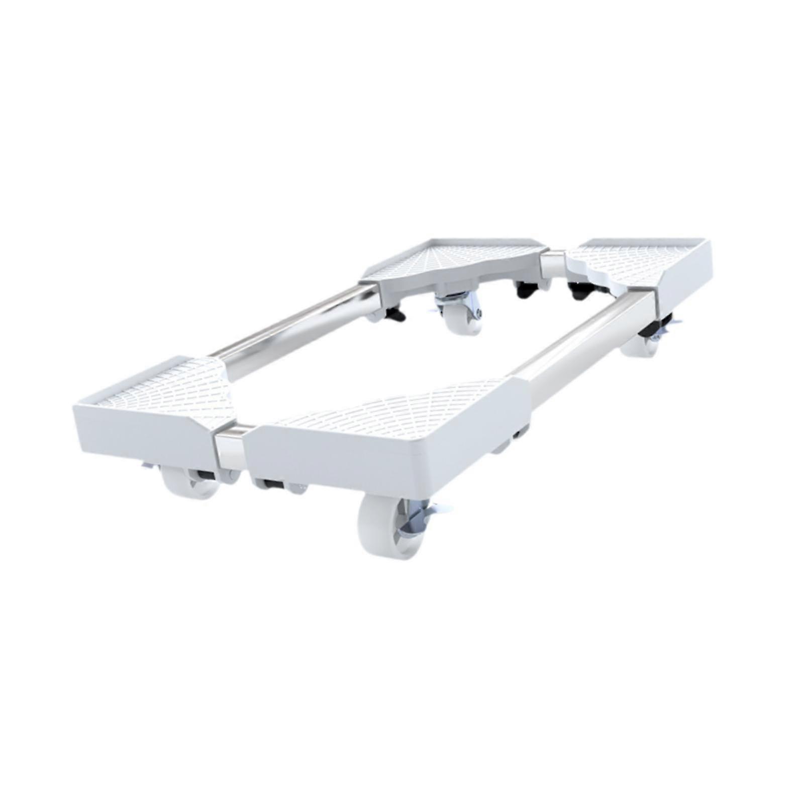 Adjustable Computer Tower Stand Heavy Duty CPU Stand for Home Office PC Case White