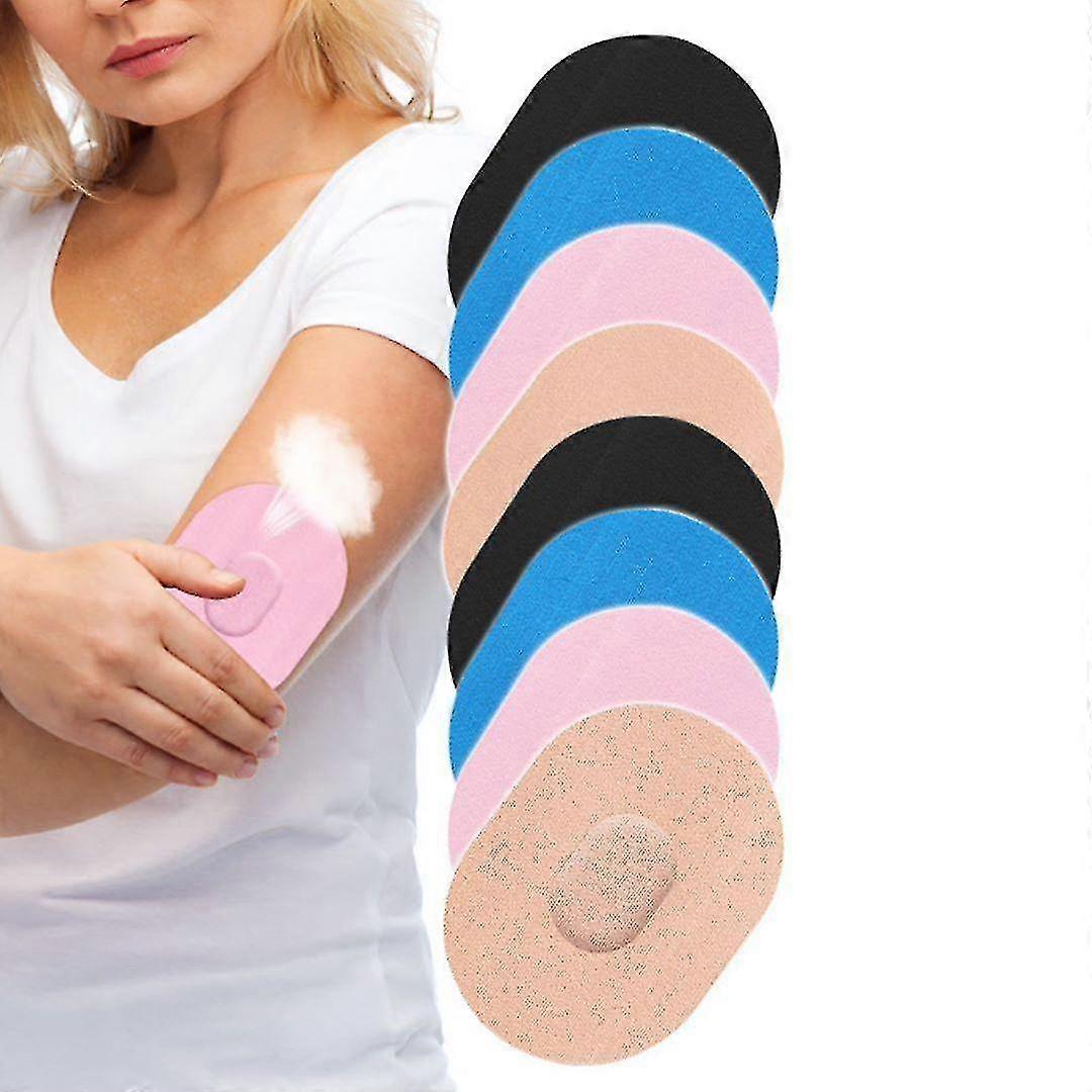 10pcs Blood Glucose Monitoring Probe Sticker, Waterproof And Sweat Proof Sticker, Sensor Adhesive Patch, Sports Traceless Invisible Fixed Sticker -S