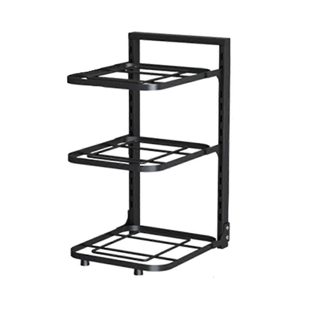 Sink Shelf Pot Rack Under Cabinet Storage Organizer 3-Layer Frying Pan Rice Cooker Holder Home Kitc