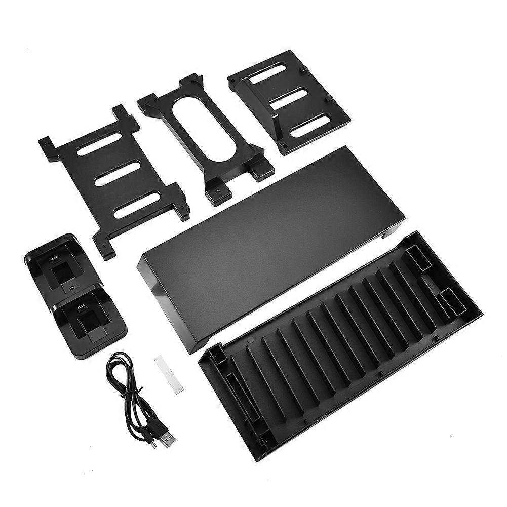 Vertical Console Stand Cooling Fan Game Disk Rack Holder for PS4 SLIM PRO XboxONE S NO.0757