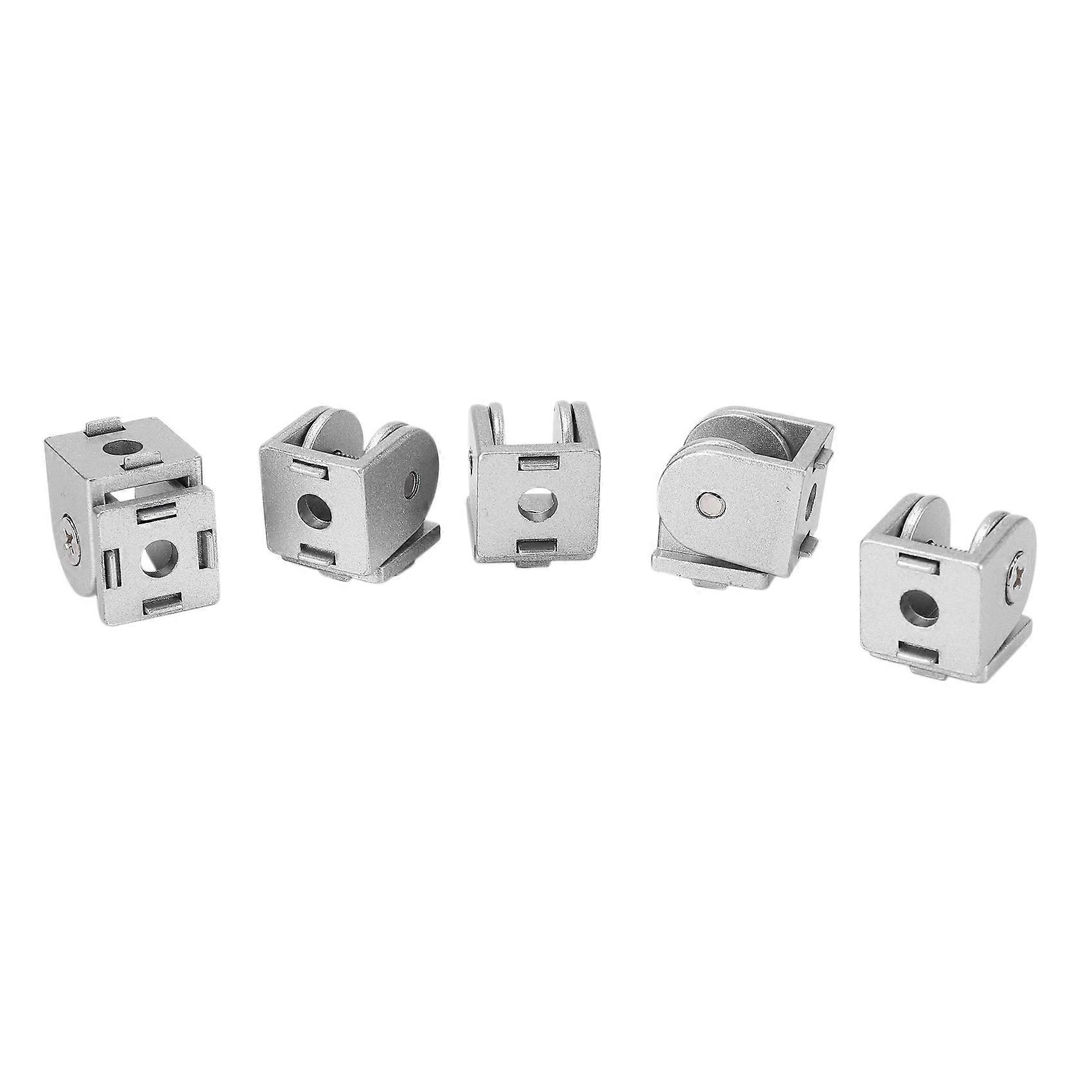 5Pcs Alloy Pivot Joint for Aluminum Extrusion Profile 2020 Series, Flexible Pivot Joint for 2020 Al
