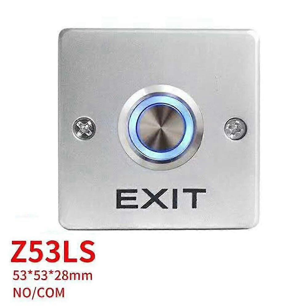 Backlight Zinc Alloy Gate Exit Button Switch For Door Access Control System Door Release Button
