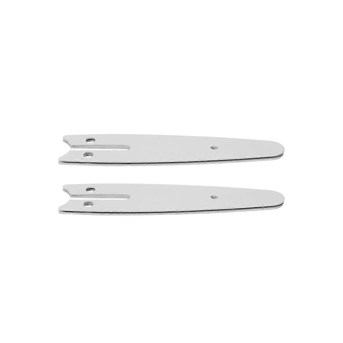 2 Pieces 4 Inch Mini Chainsaw Guide Plate Replacement Guide Bar for 4 Inch Electric Chainsaw Parts