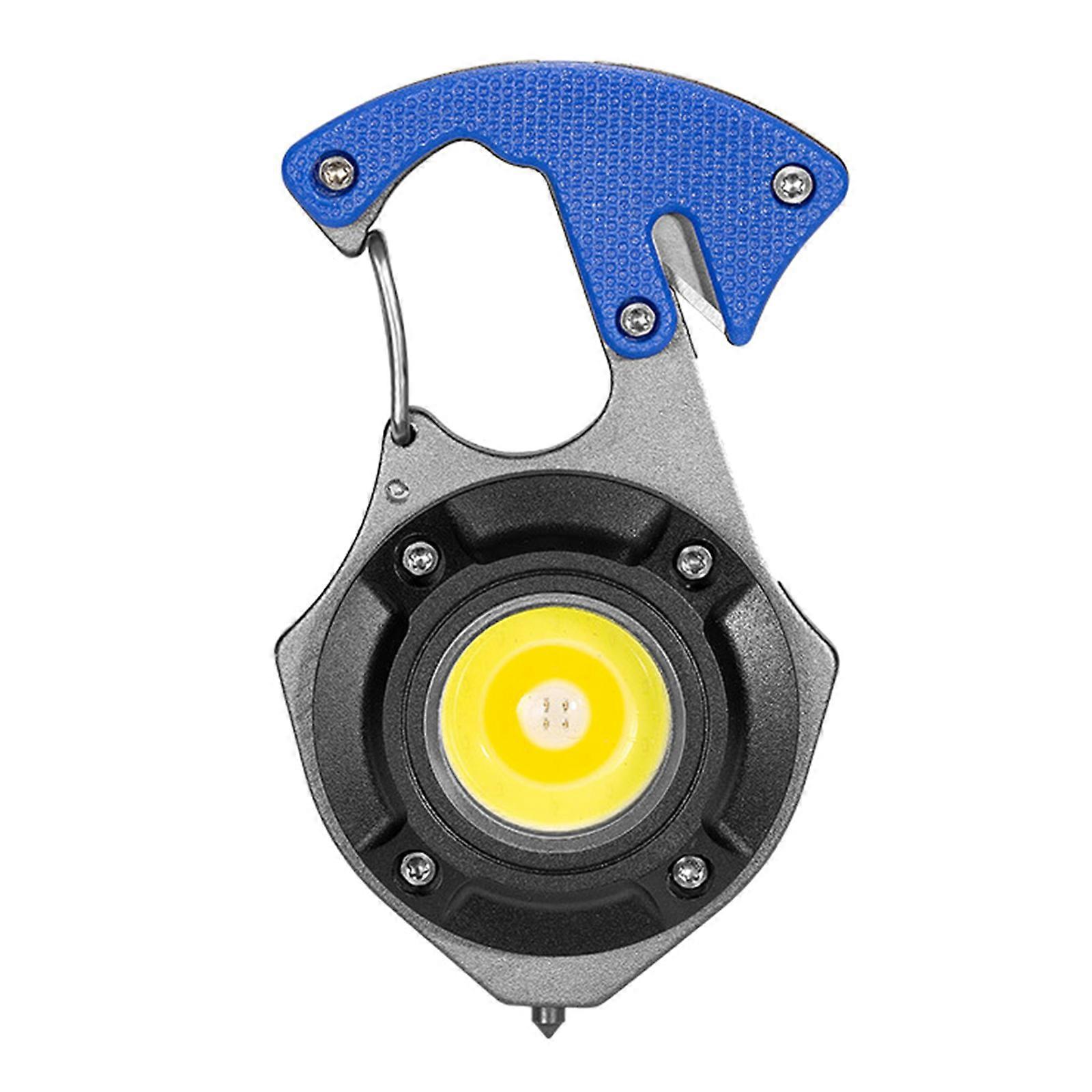 Portable LED Work Light Keychain Flashlight Rechargeable Power Display