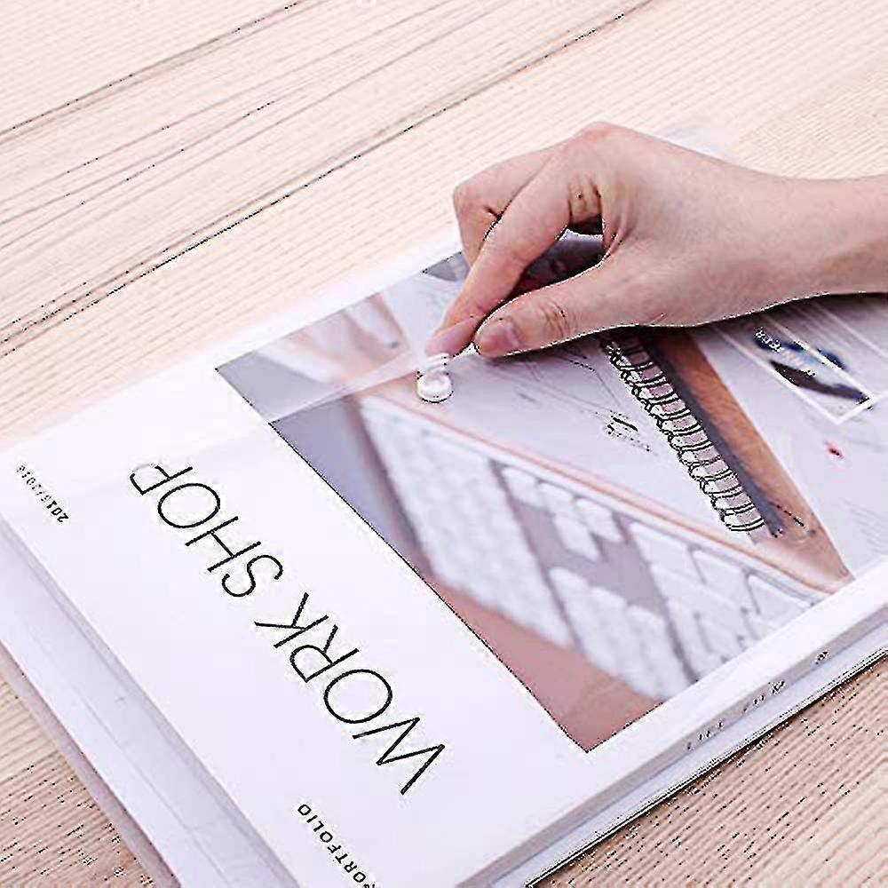 20 Pcs Plastic Envelopes Poly Envelopes Clear Waterproof Envelope Folder With Button Closure, Us Letter A4 Size