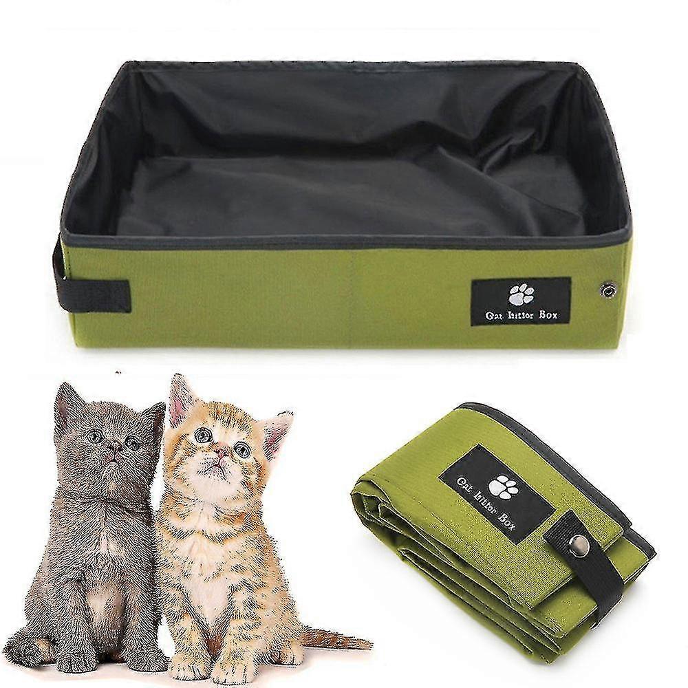 Foldable Portable Travel Cat Toilet Seat Pet Cat Litter Box Outdoor Waterproof Potty