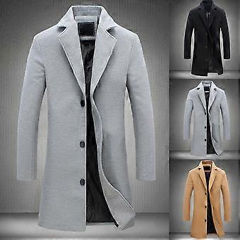 JWL-Winter Men Coat Single Breasted Decorative Men's Jacket
