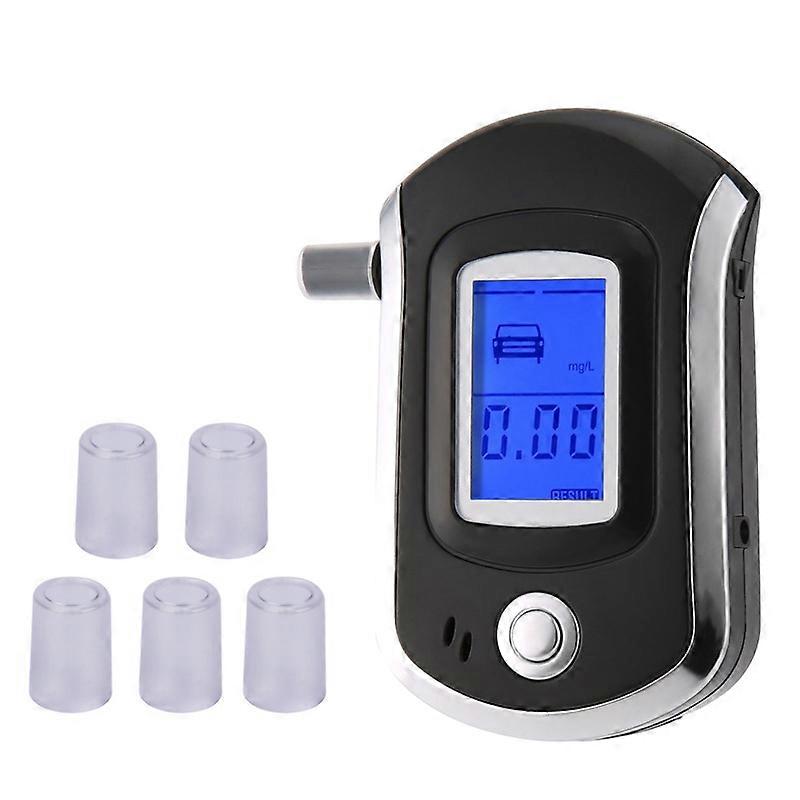Blowing breathalyzer, detector with mouthpiece portable