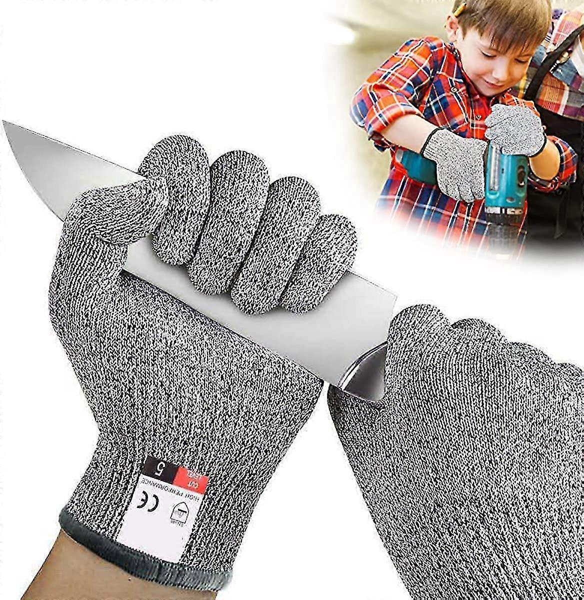 Children's Carving Gloves, Kitchen Gloves With High Cut Protection Of Performance Level